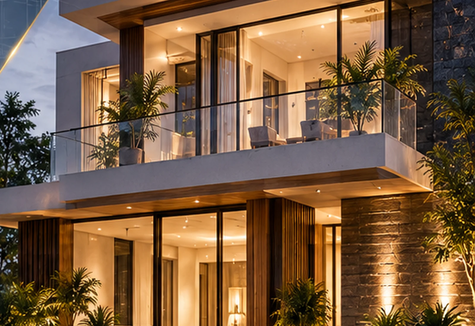 Contemporary home with strong indoor outdoor connection